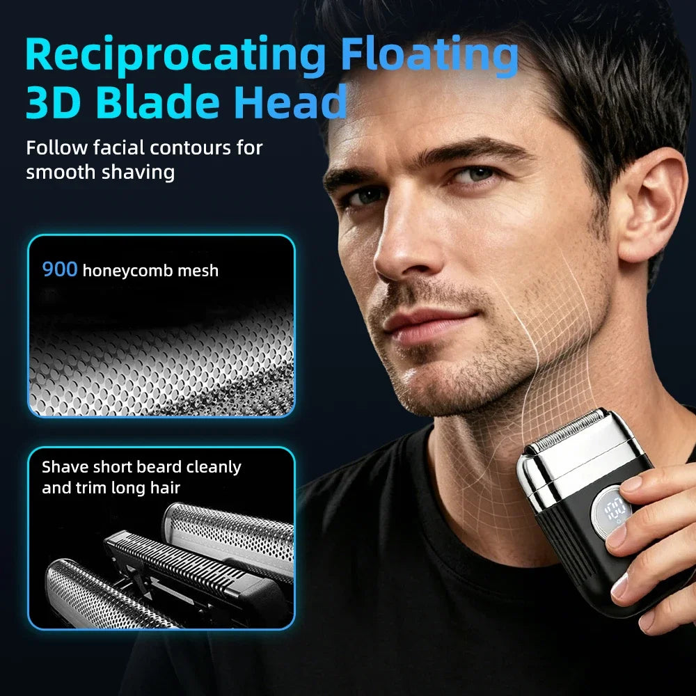 AFDEAL Mini Electric Foil Shaver Men – USB-C, IPX7 Waterproof