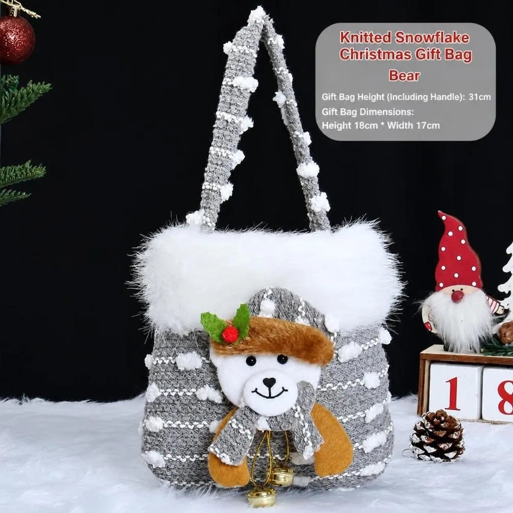 Christmas Gift Bags Kids Candy Tote Bags – Festive Party Bags