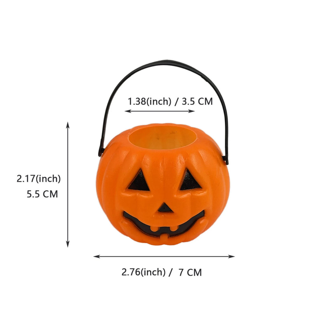 8-Pack Halloween Candy Buckets – Pumpkin Trick or Treat Pails