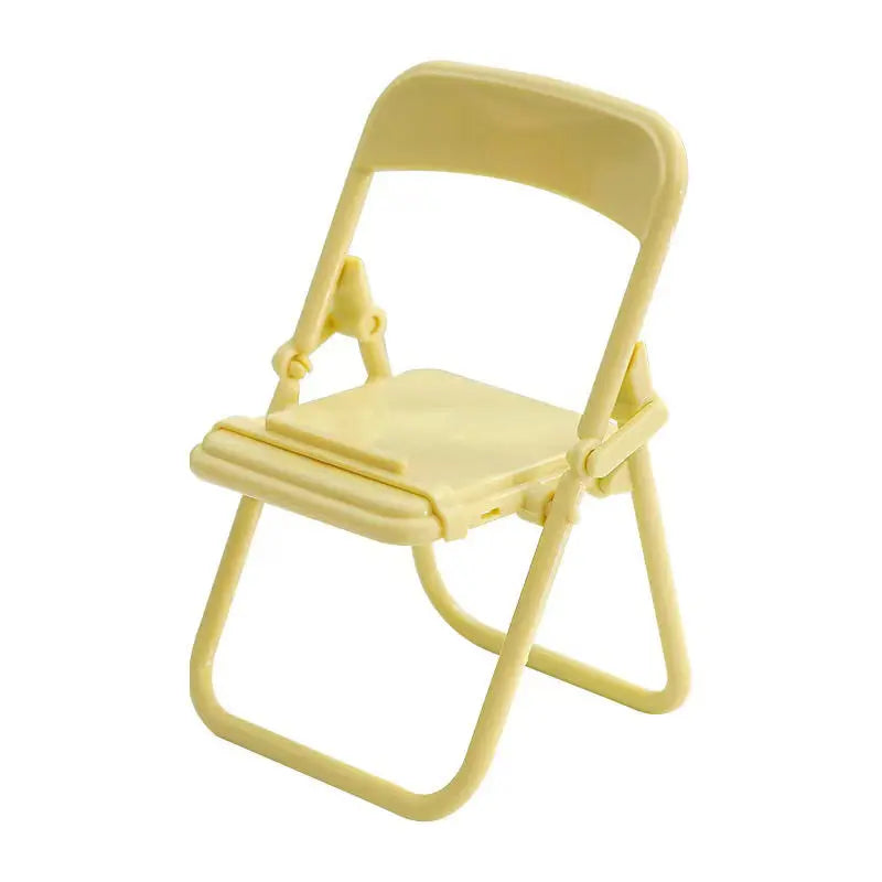 Mini Folding Chair Phone Stand | Cute Portable Desk Holder