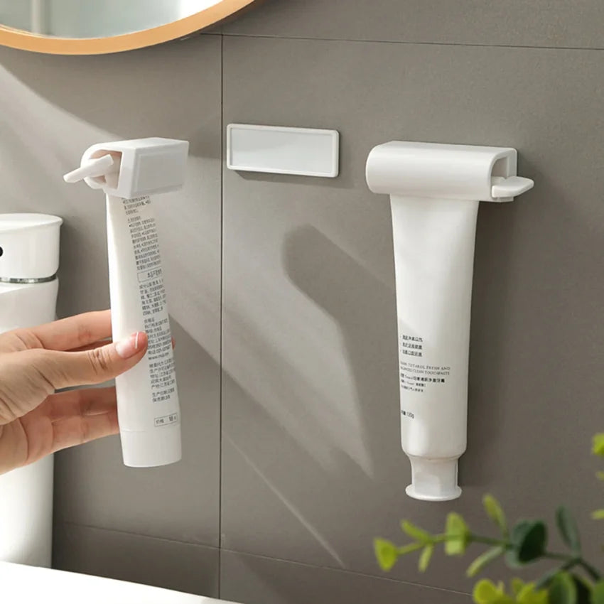 Wall Mount Magnetic Toothpaste Squeezer – 1 or 2 Pack