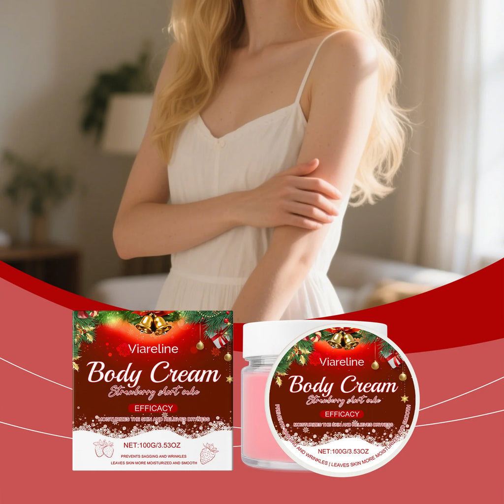 Strawberry Scented Body Cream – 24-Hour Deep Moisturizer