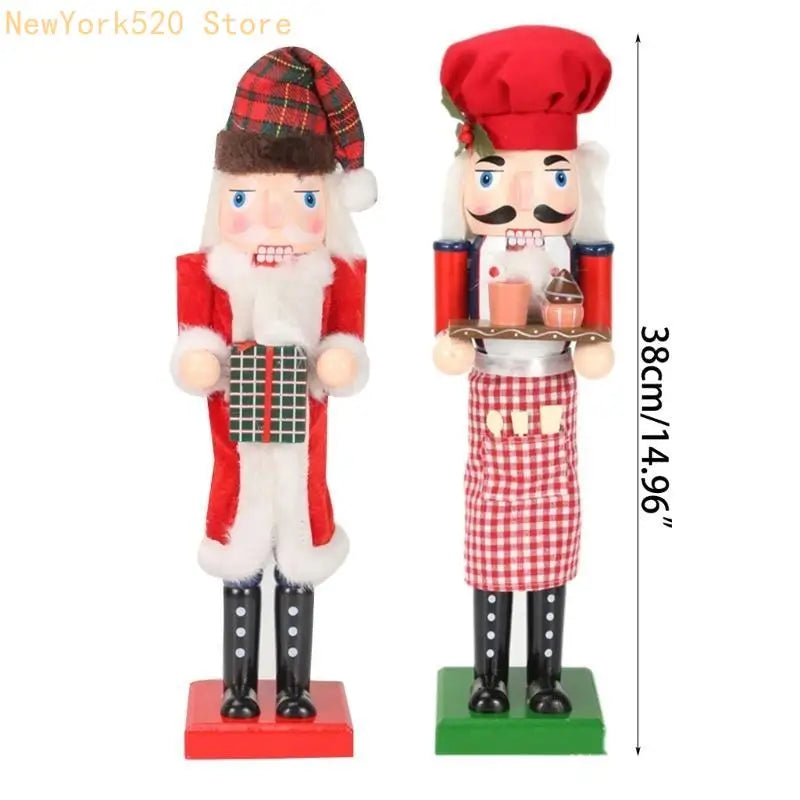 Hand Painted Baker Nutcracker Figurine 38cm Christmas Décor