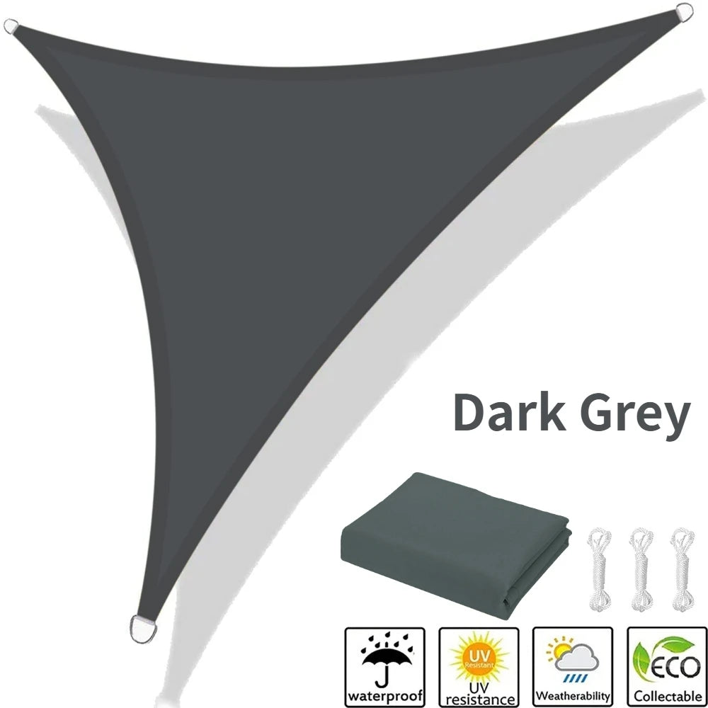 Waterproof Triangle Sun Shade Sail 5x5x5/5x5x7M – 98% UV Block
