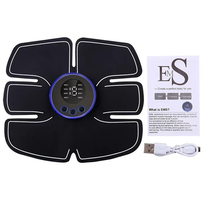 Wireless EMS Muscle Stimulator Massager – USB Rechargeable LCD