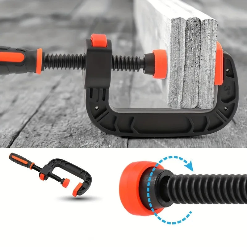7-Inch Heavy-Duty Woodworking Clamp – Non-Slip Ergonomic Grip