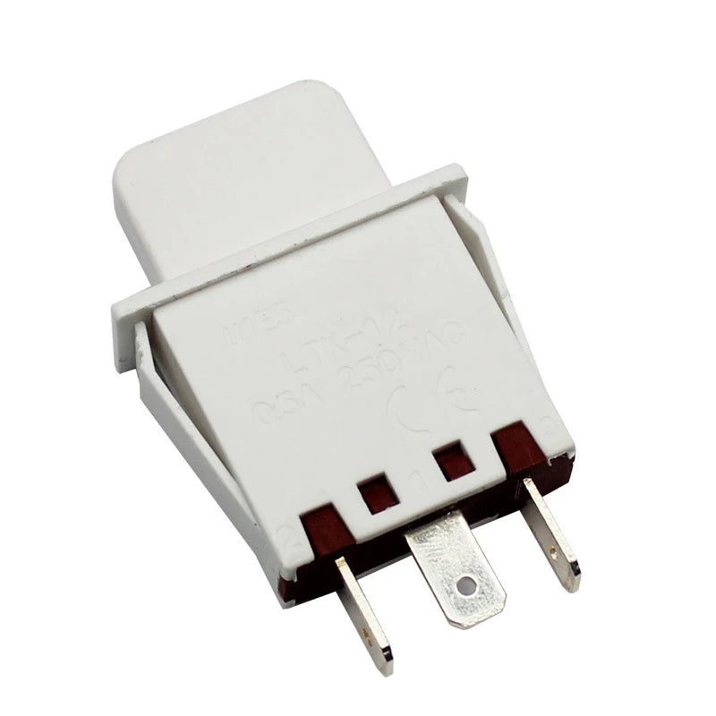3-Pin NO/NC Button Switch for Refrigerators & Appliances