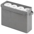 Toilet Paper Storage Basket with Lid – Holds 12 Rolls