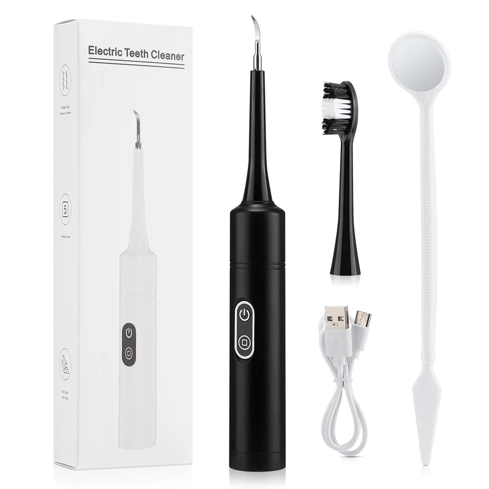 2-in-1 Electric Dental Scaler & Toothbrush | Plaque Remover Kit