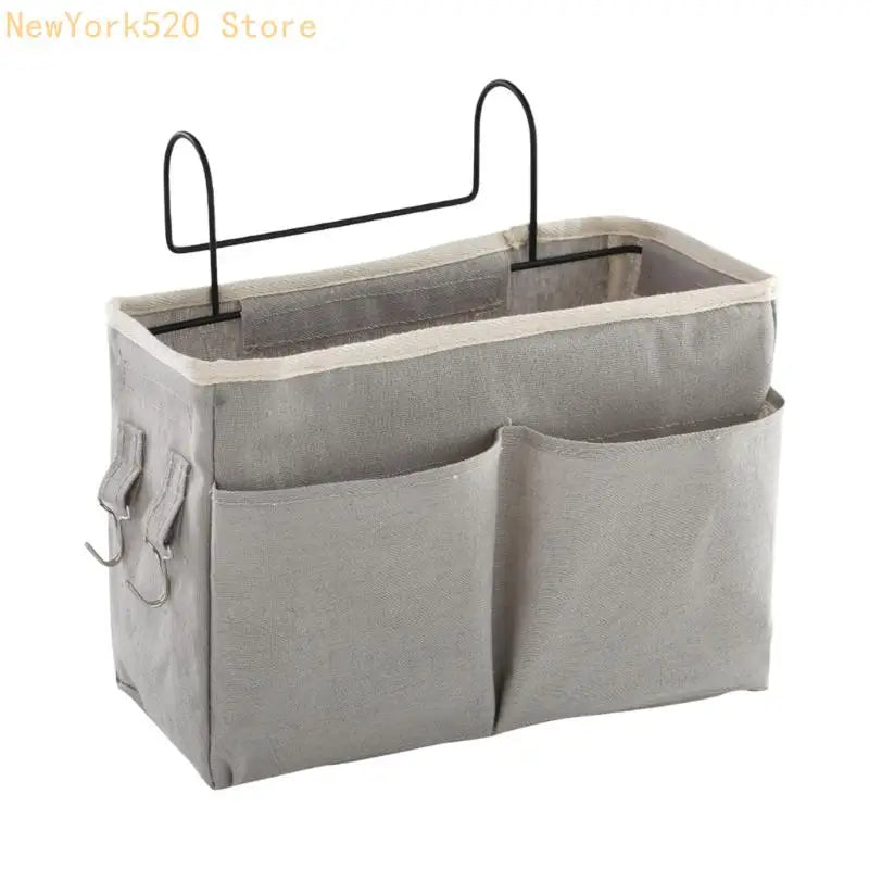 Bedside Storage Organizer Cotton Hanging Caddy with Pockets