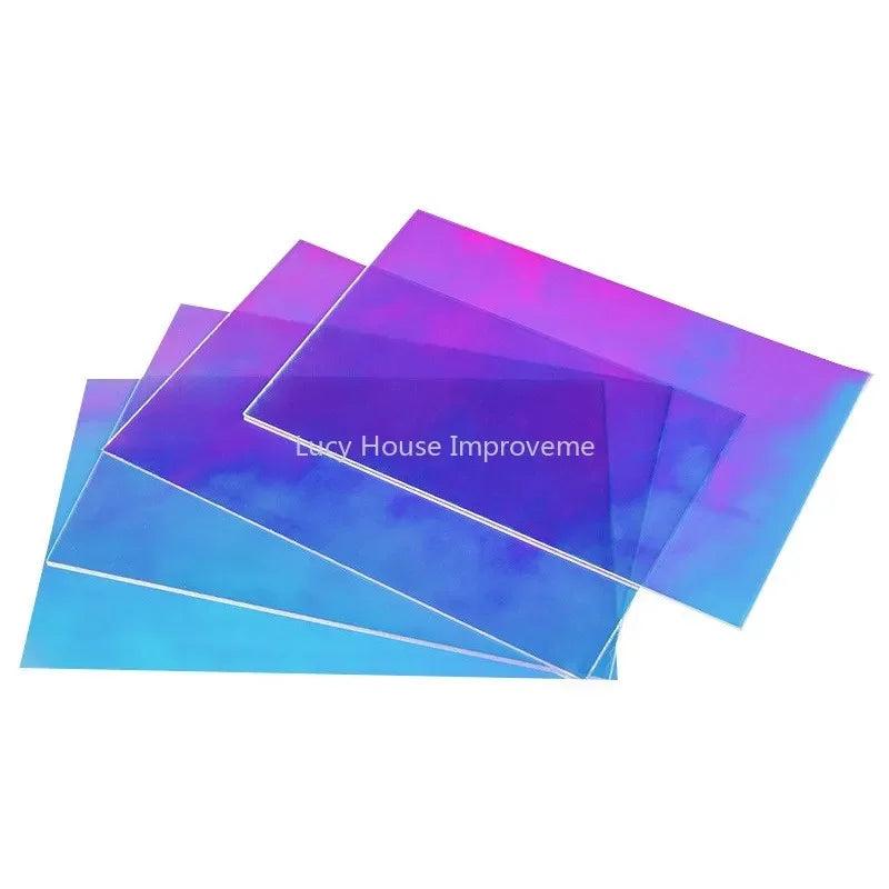 Iridescent Acrylic Sheet | Rainbow Plexiglass for Laser Cutting