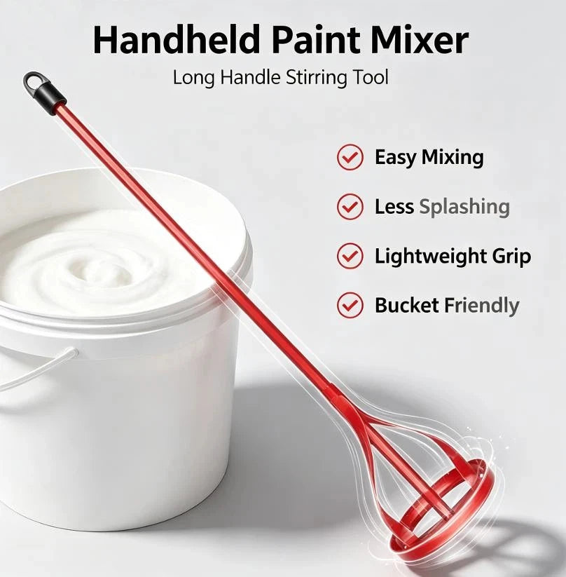 Electric Drill Paint Mixer Paddle – Putty Mixing Rod