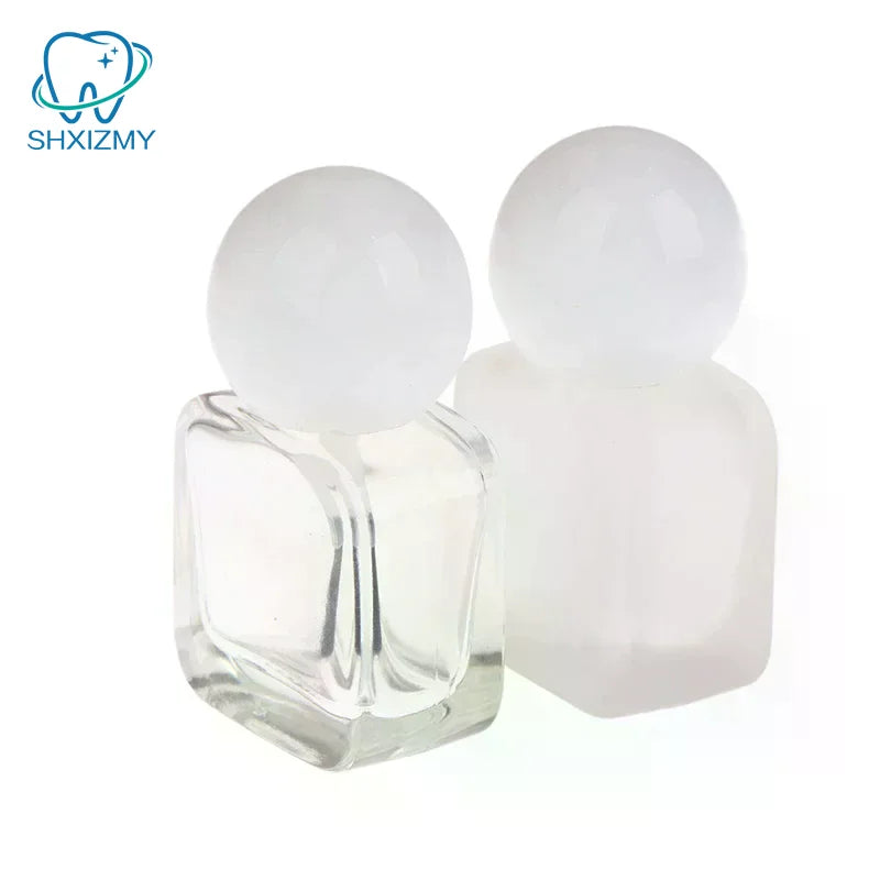 10ml Empty Clear Glass Nail Polish Bottle with Brush Cap