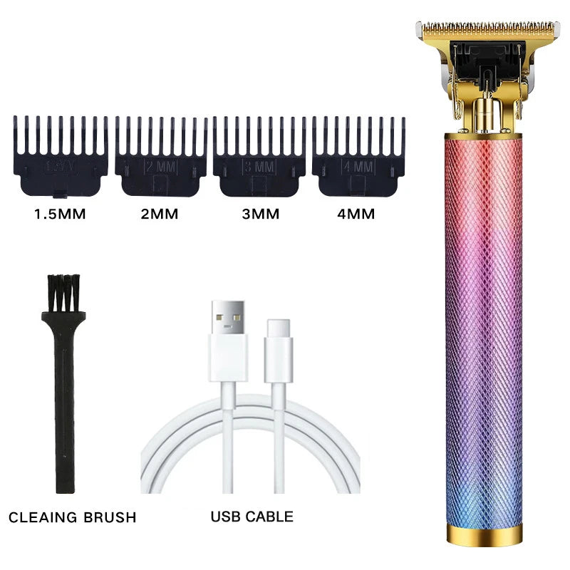 Vintage T9 Rechargeable Hair Clipper & Beard Trimmer for Men
