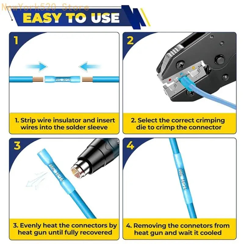 Waterproof Heat Shrink Splice Terminals – Crimp Connectors Box