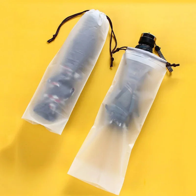 Umbrella Storage Bags with Drawstring – Semi-Transparent PP Plastic