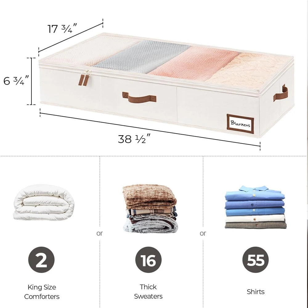 Dustproof Under Bed Storage Box | Non-Woven Organizer