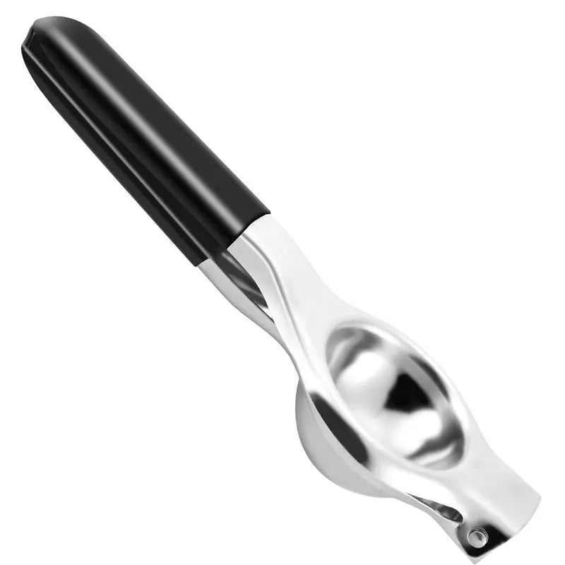 Stainless Steel Manual Lemon Squeezer – Silicone Handle