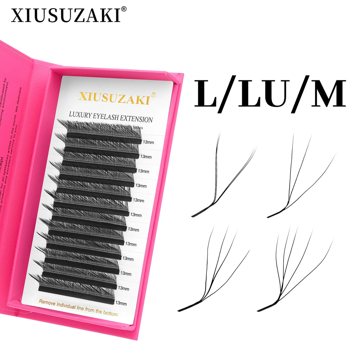 XIUSUZAKI 3D 4D 5D W Shape Premade Volume Lash Extensions