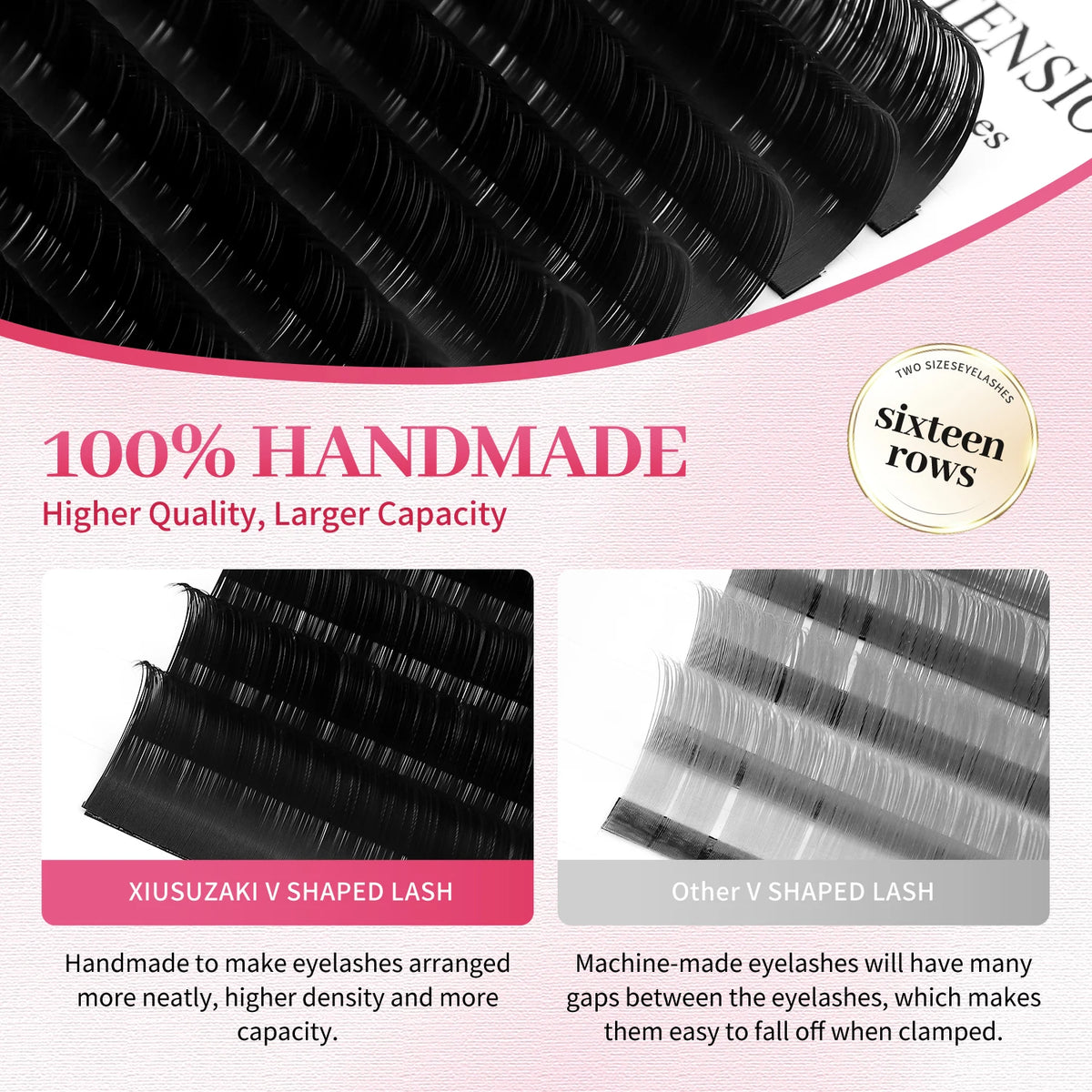 XIUSUZAKI Soft Matte Black Classic Individual Lash Extensions