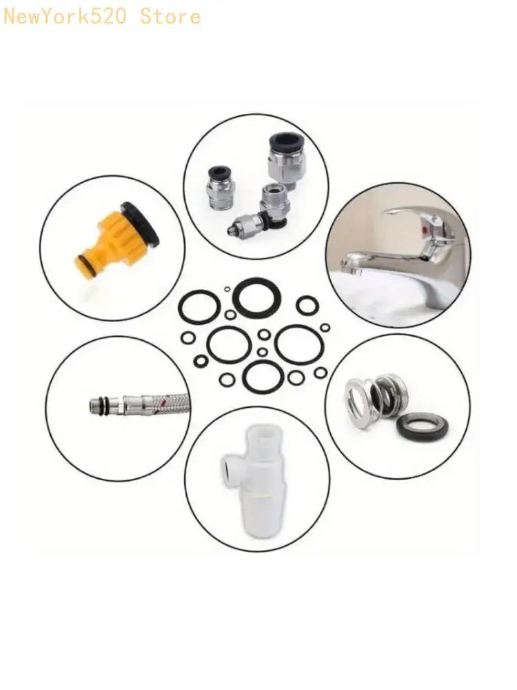 200Pcs O-Ring Assortment Kit – 15 Sizes Rubber Sealing Gaskets