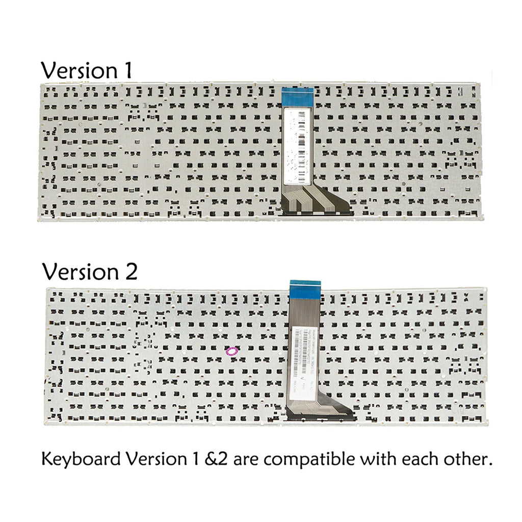 AZUBAY Replacement Keyboard Asus X555 K555L – Multi-Language