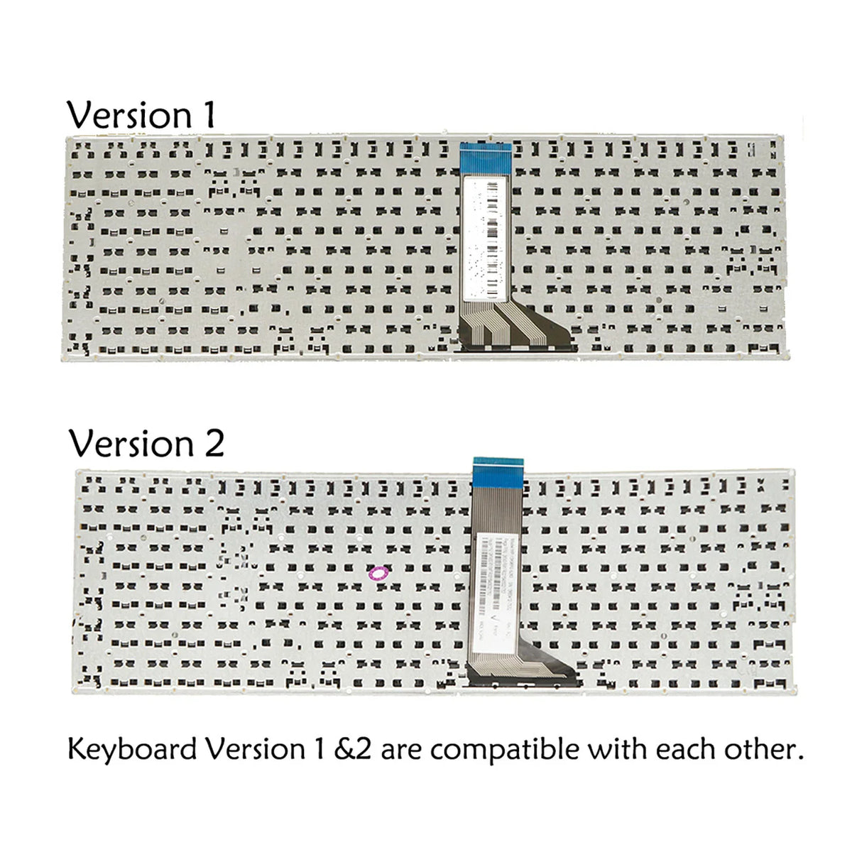 AZUBAY Replacement Keyboard Asus X555 K555L – Multi-Language
