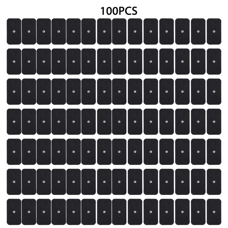 TENS Electrode Pads 30/50/100PCS – Reusable Conductive Gel EMS
