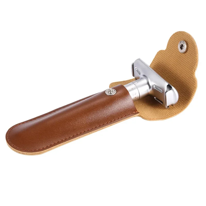 PU Leather Travel Case for Double Edge Safety Razors