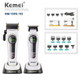 Kemei KM-1593 Brushless Hair Clipper – 5-Speed, DLC Blades