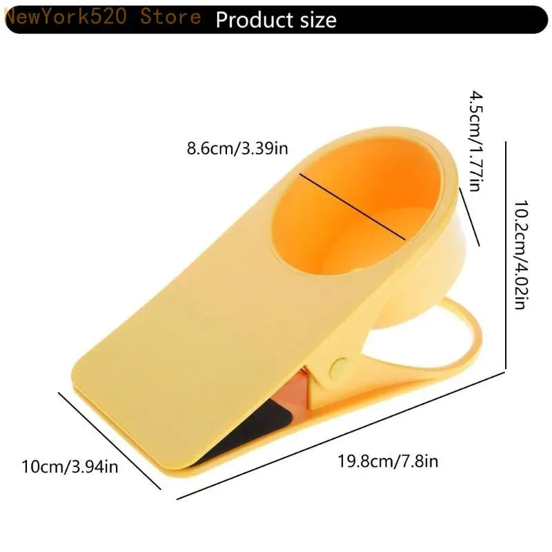 Clip-On Desk Cup Holder for Home & Office Tables