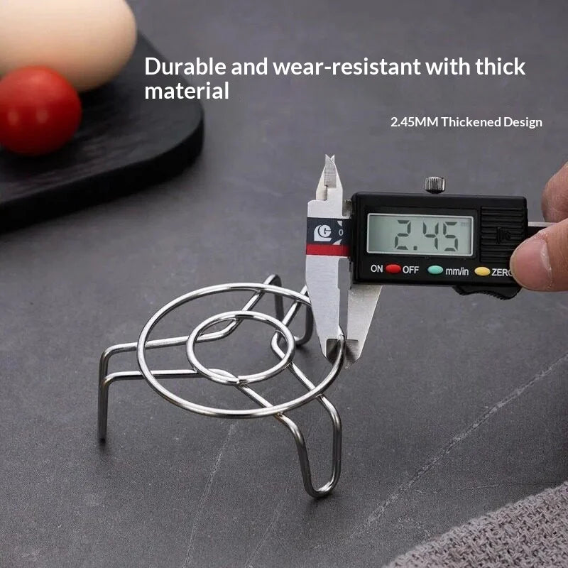 304 Stainless Steel Mini Steaming Rack – Rustproof Egg Steamer