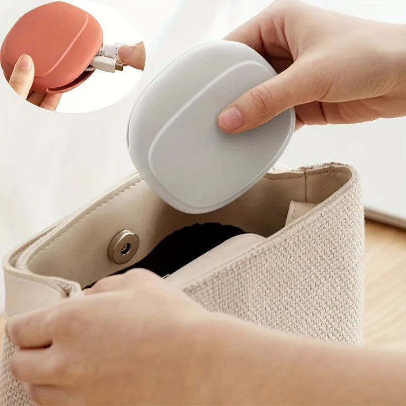 Silicone Cable & Earphone Storage Bag | Portable Travel Pouch