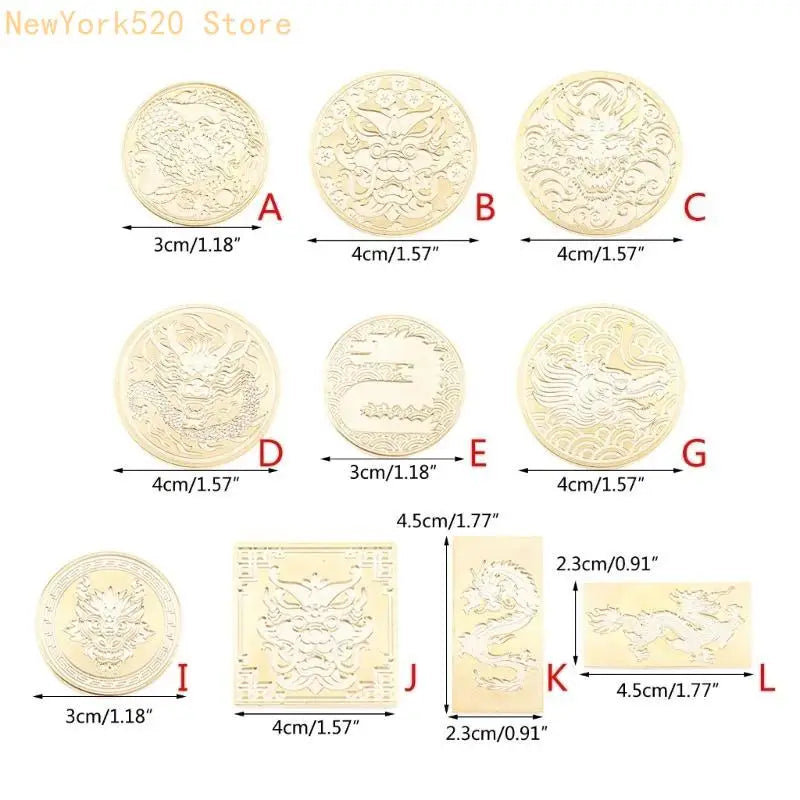 Chinese New Year Brass Wax Seal Stamp Head | Spring Festival