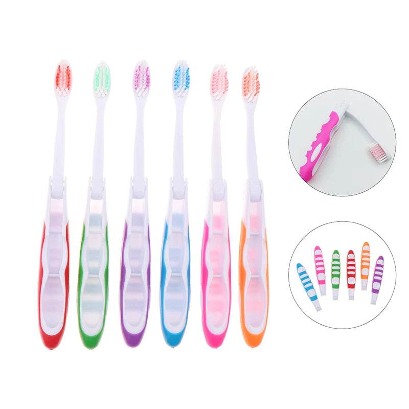 Foldable Travel Toothbrush – Portable Compact Folding Brush