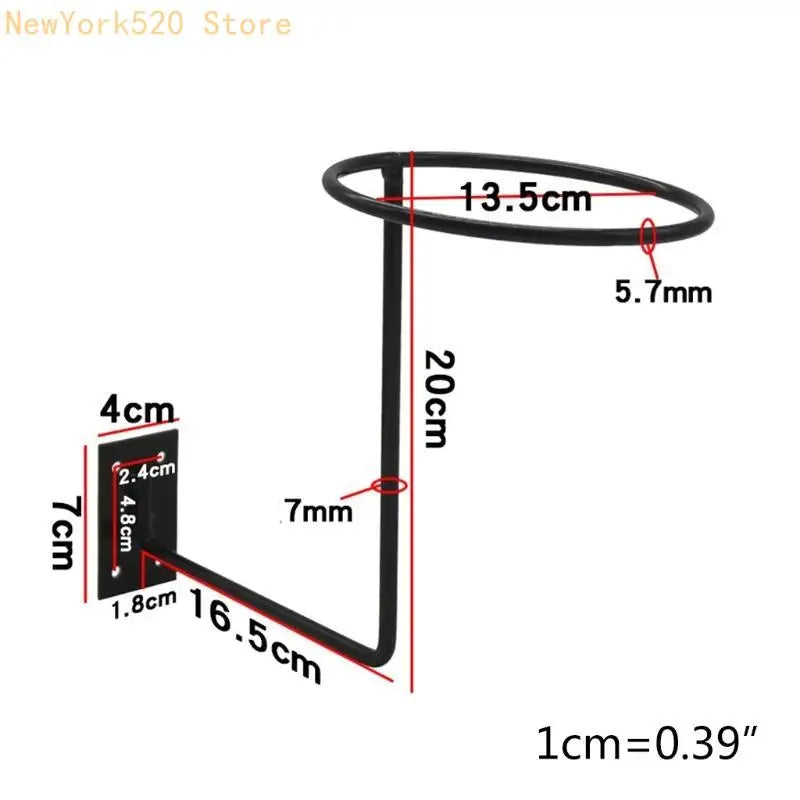Wall-Mounted Motorcycle Helmet Hanger & Hat Storage Rack