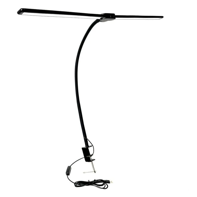 VIBE Double Head LED Clip-On Desk Lamp – Eye-Care Study Light