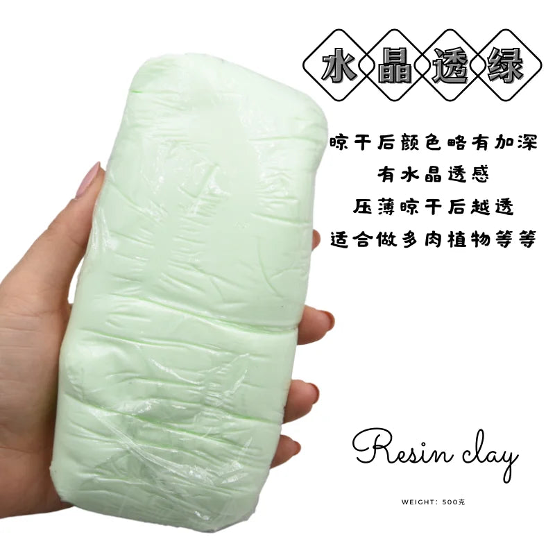 VIBE 500g Crystal Resin Clay – No-Bake DIY Floral Art