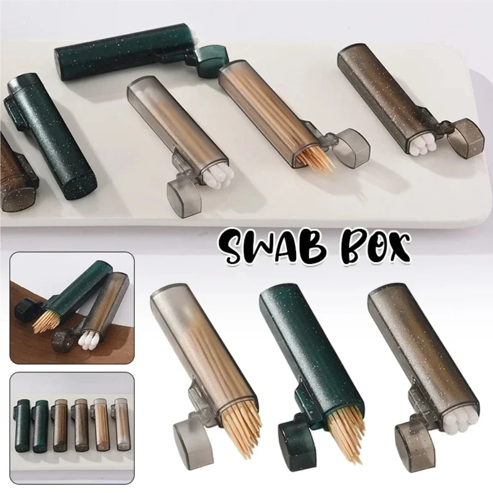 Transparent Mini Storage Box – Toothpick & Small Item Organizer