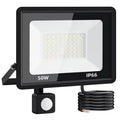 50W LED Outdoor Floodlight with Motion Sensor – IP66 Waterproof