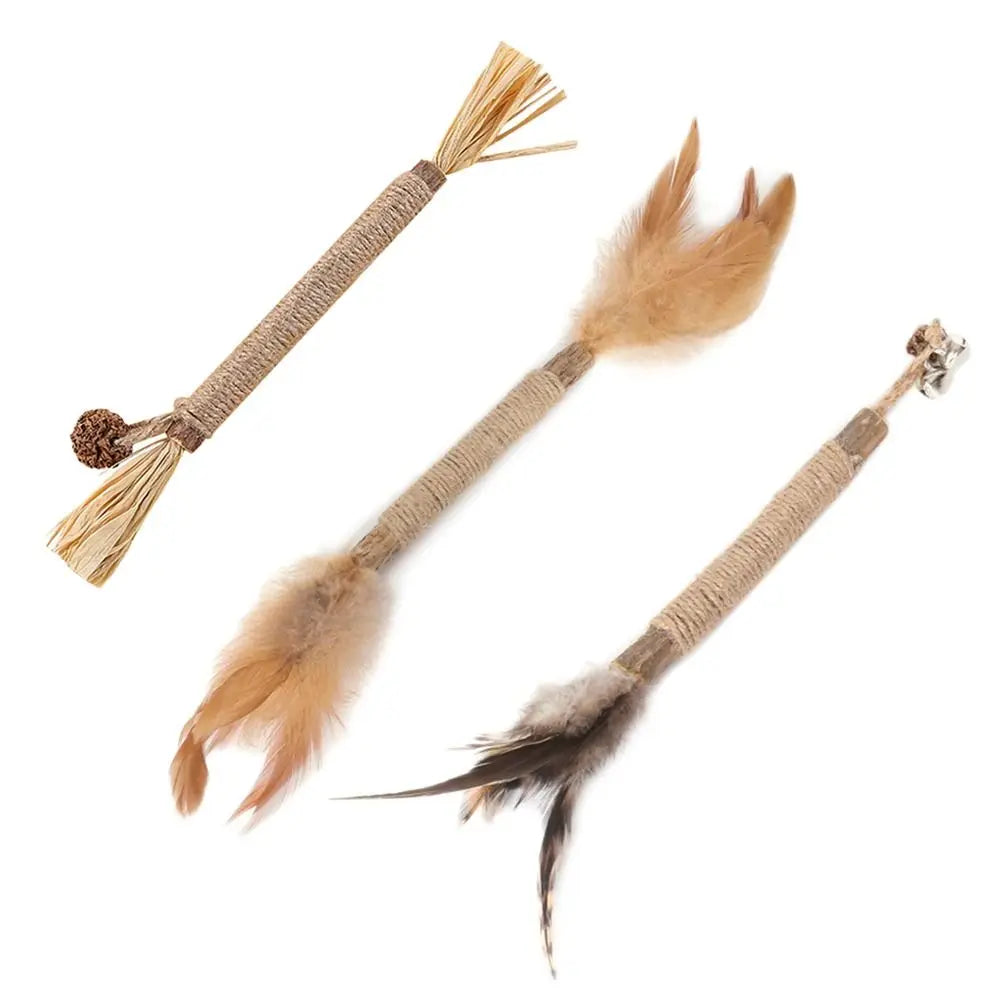 Catnip & Silvervine Cat Chew Sticks – Teeth Grinding Toy