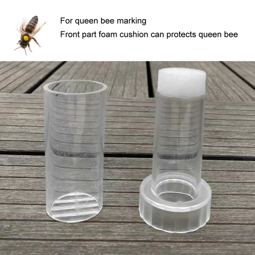 Queen Bee Marking Bottle with Foam Cushion & Mesh Grid
