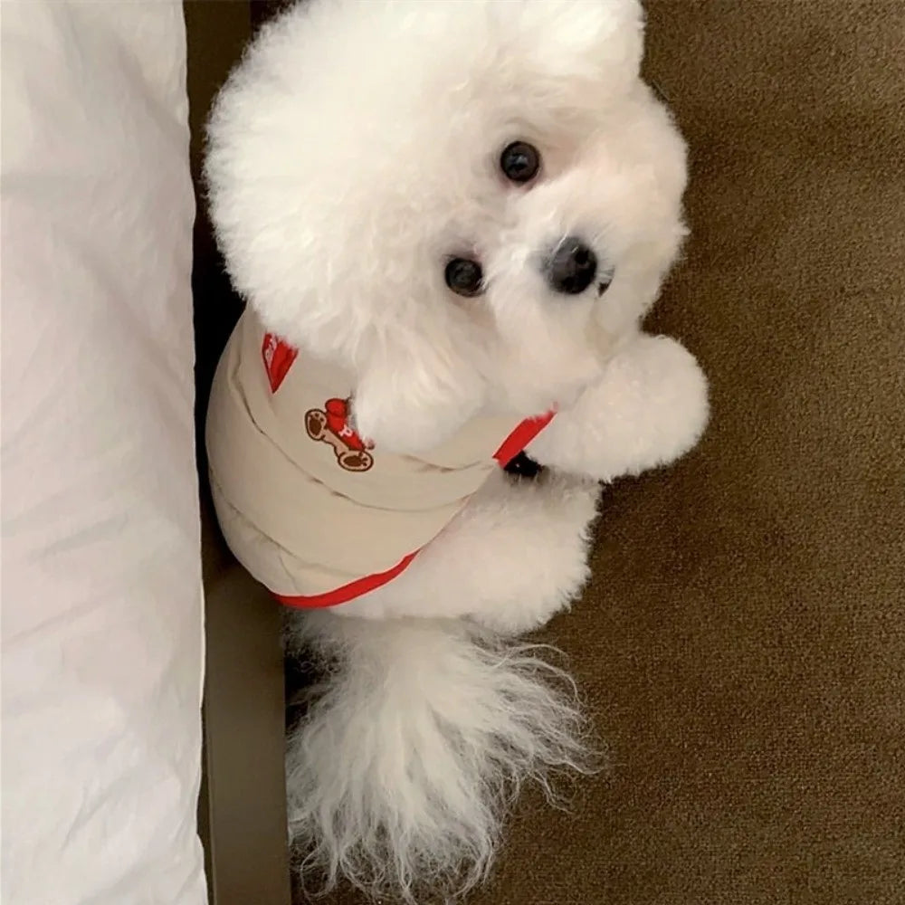 Windproof Cartoon Dog Jacket – Warm Thickened Pet Coat