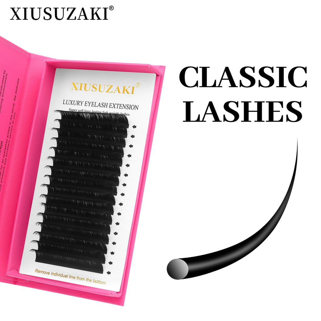 XIUSUZAKI Soft Matte Black Classic Individual Lash Extensions
