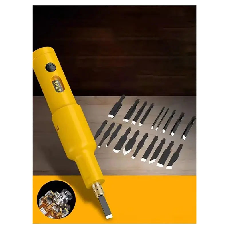 Rechargeable Handheld Electric Wood Engraving Machine & 20 Blades