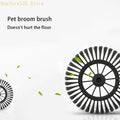 Manual Push Floor Sweeper – Non-Electric Rotating Broom & Dustpan