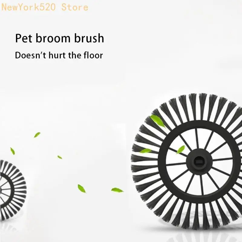 Manual Push Floor Sweeper – Non-Electric Rotating Broom & Dustpan