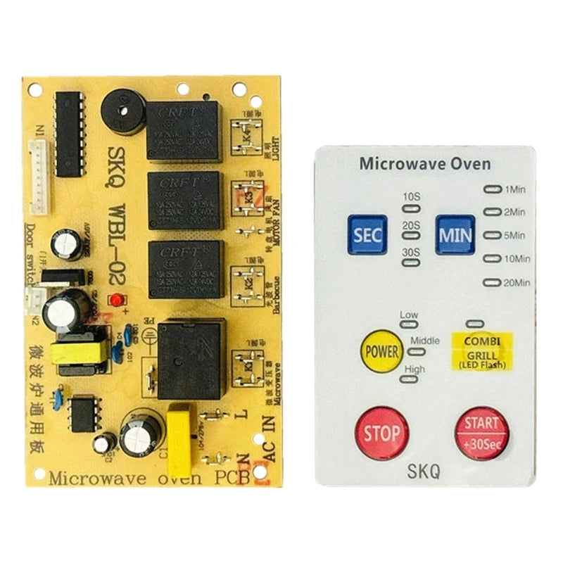 Universal Microwave Oven Circuit Board Ultra-Thin Button Replacement