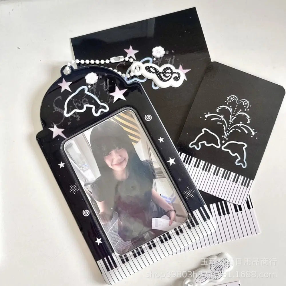 Y2K Kpop Photocard Holder Mini PVC Cartoon Card Organizer