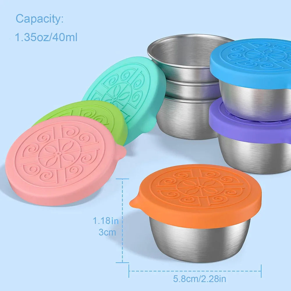 Leakproof Stainless Steel Salad Dressing Container 40ml